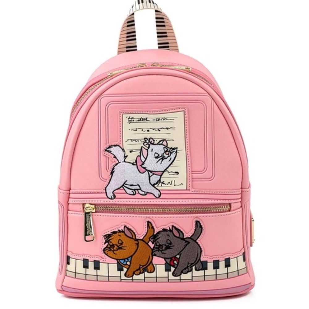 Loungefly Pink Aristocats Embroidered Mini Backpack
